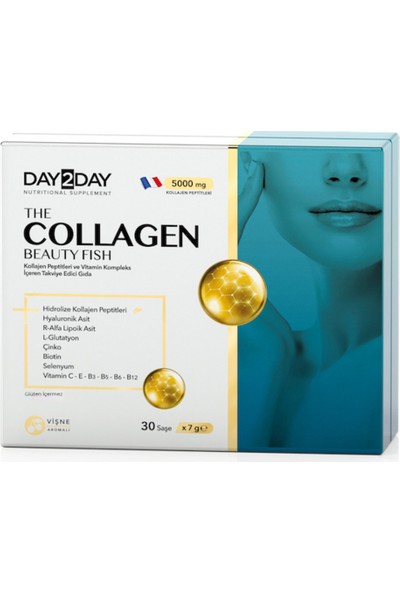 DAY2DAY Beauty Fısh Collagen Vişne Aromalı 30 Şase