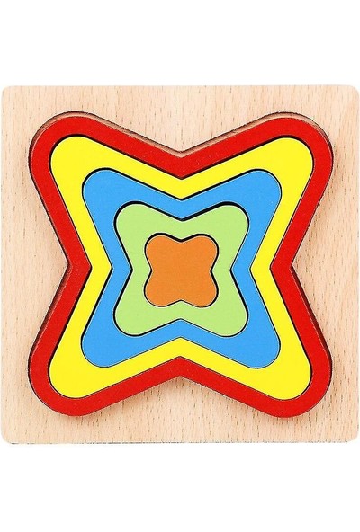 (Quadrilateral) Sıcak Bebek Geometri Bilişsel Oyuncaklar Anaokulu Montessori Erken Eğitici Oyuncak Çocuklar
