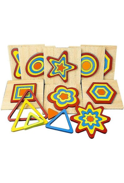 (Quadrilateral) Sıcak Bebek Geometri Bilişsel Oyuncaklar Anaokulu Montessori Erken Eğitici Oyuncak Çocuklar
