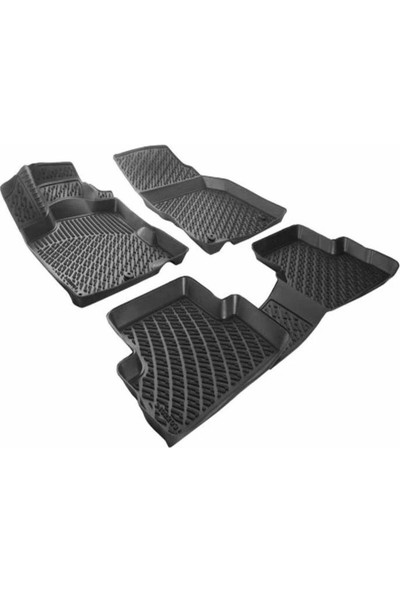Trm Perflex 3D Araca Uyumlu Havuzlu Paspas Volkswagen Jetta 2005-2011 Siyah