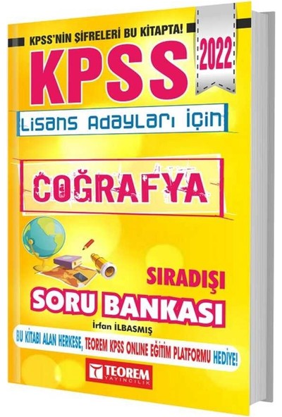 Teorem Yayıncılık 2022 KPSS Coğrafya Sıradışı Soru Bankası - Irfan Ilbasmış