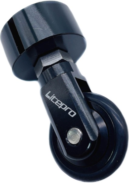 Katlanır Bisiklet Seatpost Kolay Tekerlek 33.9mm Koltuk Post Monte Rulo Easywheel Tekerler Ez Tekerlek Dahon Bisiklet ile Uyumlu - Siyah (Yurt Dışından)