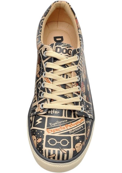 Kadın Vegan Deri Çok Renkli Sneakers - Warner Bros Expecto Patronum Harry Potter Tasarım indirimleri