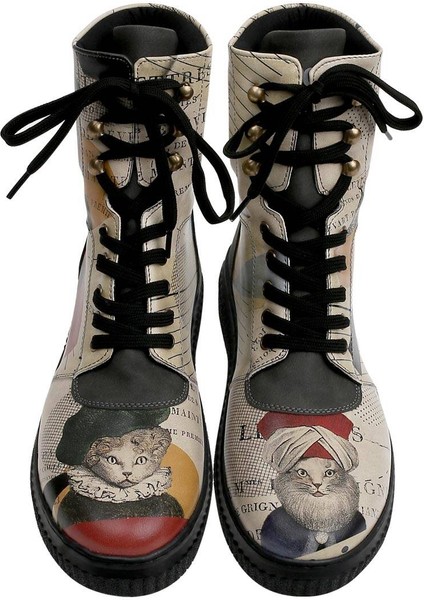 Kadın Vegan Deri Bej Uzun Bot - Mon Cher Tasarım fiyatları