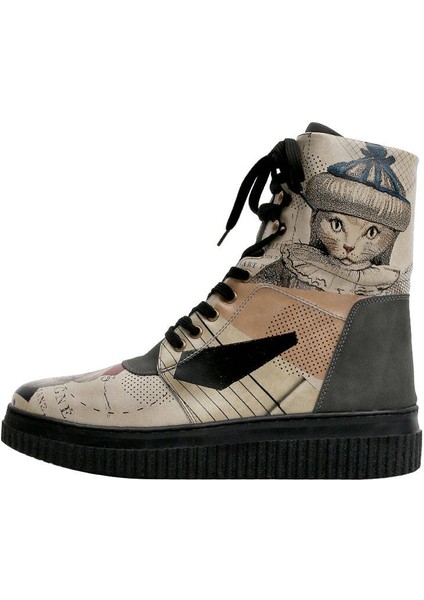 Kadın Vegan Deri Bej Uzun Bot - Mon Cher Tasarım modelleri