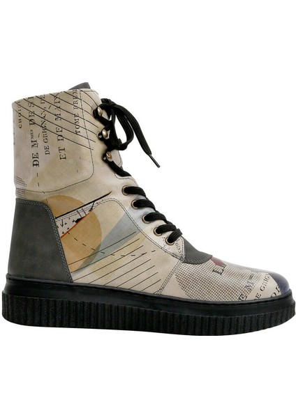 Kadın Vegan Deri Bej Uzun Bot - Mon Cher Tasarım fırsatları