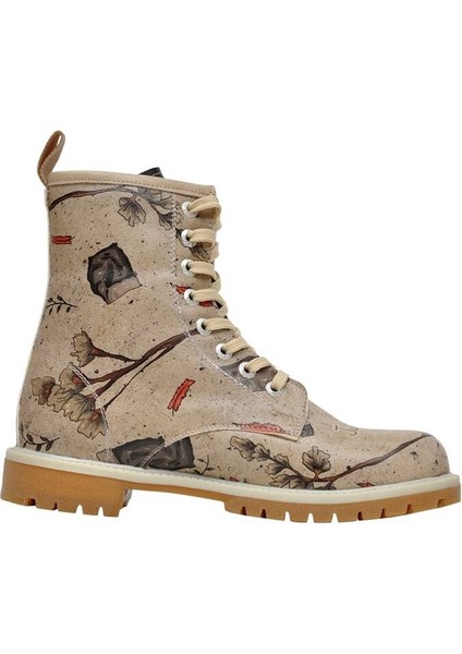 Kadın Vegan Deri Gri Uzun Bot - Night Owl Tasarım fırsatları