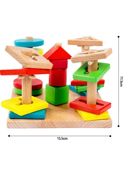 Ahşap Şekil Renk Tanıma Kurulu Geometrik Yapı Taşları Renkli Tıknaz Bulmaca Oyuncaklar Doğum Günü Hediyesi Oyuncak 3 4 5 Yaşında (Yurt Dışından) fırsatları