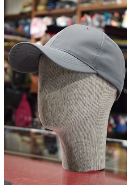 Unisex Spor Kep Micro Eşofman Kumaşı Arkası Ayarlanabilir Antrasit