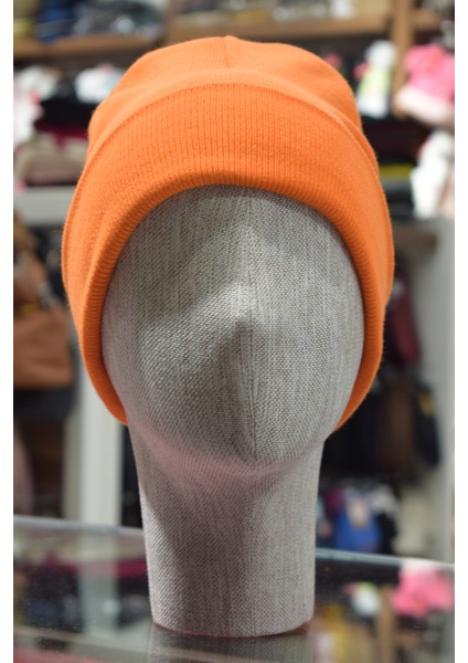 Akrilik Bere 1. Sınıf Kalite Moda Bere Turuncu