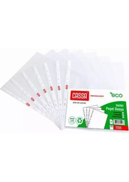 Poşet Dosya Eco 35 Micron 100 Lü A4 Şeffaf