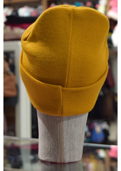 Akrilik Bere 1. Sınıf Kalite Moda Bere Hardal