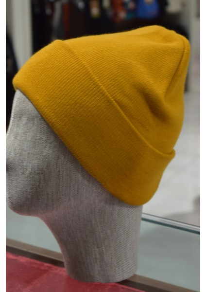 Akrilik Bere 1. Sınıf Kalite Moda Bere Hardal
