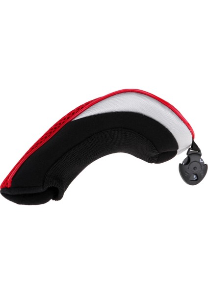 Evrensel Golf Kulübü Mesh Kapak Sayı Tags ile Headcover - Kırmızı (Yurt Dışından)