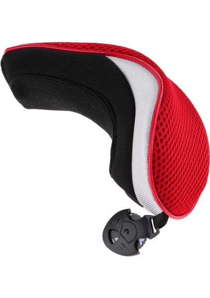 Evrensel Golf Kulübü Mesh Kapak Sayı Tags ile Headcover - Kırmızı (Yurt Dışından) fiyatları