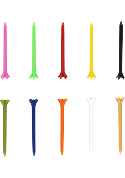10 Paket Düşük Direnç 2-3 / 4 ve 3-1 / 4 '' Çeşitli Golf Pençesi Tees Eğitim Yardımları 70 mm (Yurt Dışından)