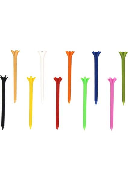 10 Paket Düşük Direnç 2-3 / 4 ve 3-1 / 4 '' Çeşitli Golf Pençesi Tees Eğitim Yardımları 70 mm (Yurt Dışından) fiyatları