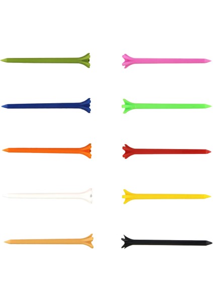 10 Paket Düşük Direnç 2-3 / 4 ve 3-1 / 4 '' Çeşitli Golf Pençesi Tees Eğitim Yardımları 70 mm (Yurt Dışından) modelleri