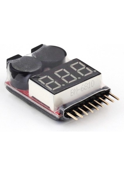 Lipo Seviye Ölçer ve Alarm Modülü 1-8s Lipo Pil Ölçüm Cihazı