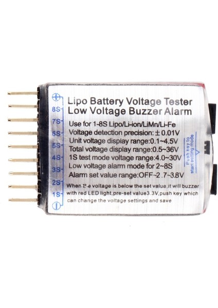 Lipo Seviye Ölçer ve Alarm Modülü 1-8s Lipo Pil Ölçüm Cihazı fırsatları