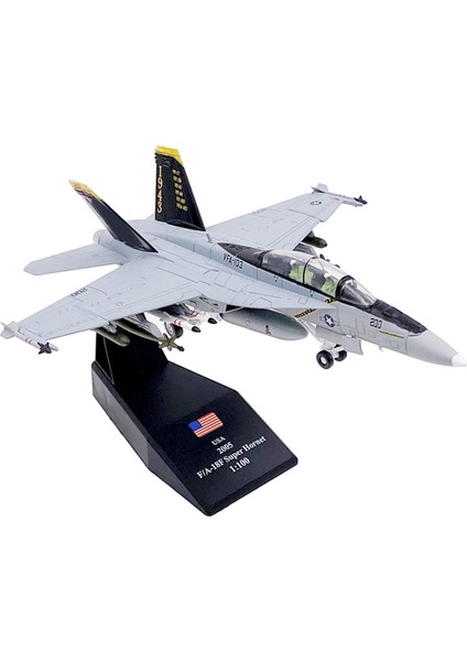 1 / 100TH FA-18F Uçak Avcı Modeli Uçak Şekil Modeli Ofis Dekor (Yurt Dışından)