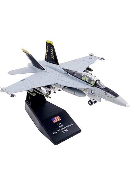 1 / 100TH FA-18F Uçak Avcı Modeli Uçak Şekil Modeli Ofis Dekor (Yurt Dışından)