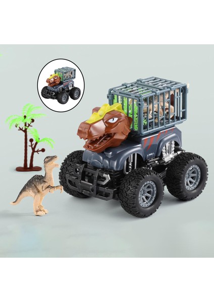 Dinozor Taşıma Araba Kamyon Model Playset Erkekler ve Kızlar Için Koleksiyon Tyrannosaurus Rex (Yurt Dışından) indirimleri