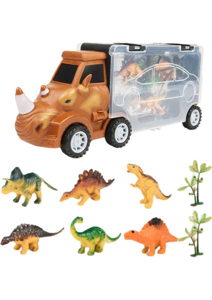 Taşıma Kamyonu Playset Doğum Günü Hediyesi Çocuklar 3, 4, 5, Yaş ve Üstü Uzun Gergedan (Yurt Dışından)