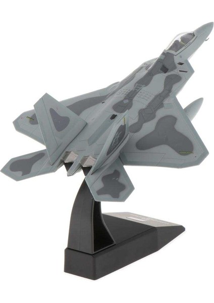 1/100 Ölçekli Döküm Alaşımlı Uçak Modeli F-22 Avcı Raptor Uçak (Yurt Dışından)