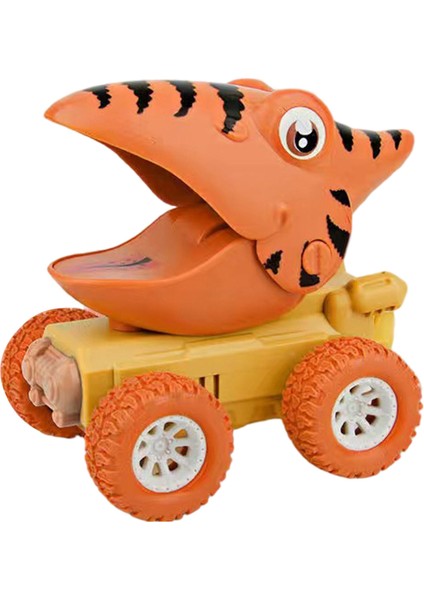 Dinozorlar Araba Karikatür Araç Modeli Atalet Kawaii Plastik Hediye Toddler Turuncu Pterodactyl Için (Yurt Dışından)