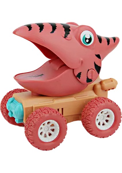 Dinozorlar Araba Karikatür Araç Modeli Atalet Kawaii Plastik Hediye Toddler Kırmızı Pterodactyl Için (Yurt Dışından)