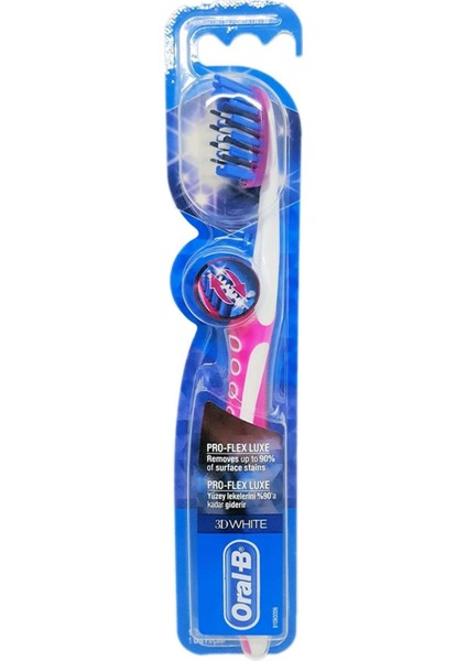 Diş Fırçası Pro-Flex 3 Boyutlu Beyazlık Luxe 40 Orta 3014260010317 Manuel Diş Fırçası