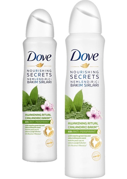Matcha Yeşil Çay Sakura Çiçeği 150 ml Deodorant 1 Alana 1 Bedava