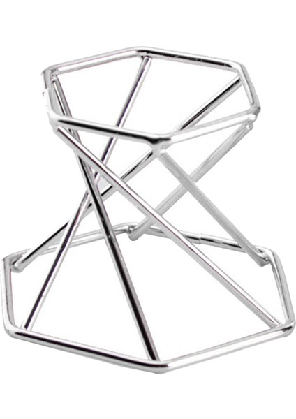 Mineral Metal Şövale Ekran Standı Taş Kaya Tutucu Ev Odası Dekor Gümüş (Yurt Dışından)