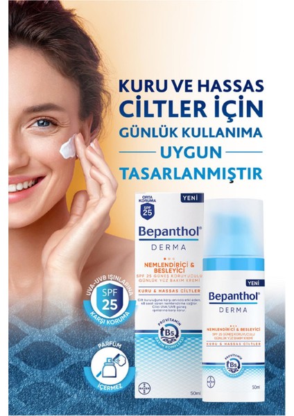 Derma Nem. Besleyici SPF25 Yüz Bakım Kremi 50 ml El Kremi modelleri