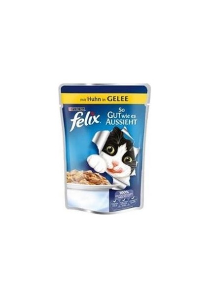 Purina Felix Tavuklu Yaş Kedi Maması 100 gr 6 Al 5 Öde