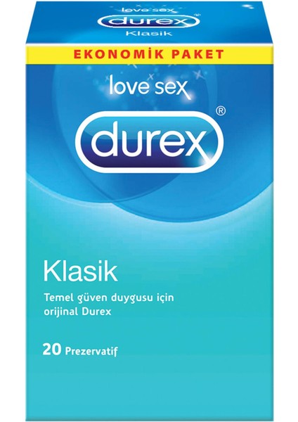 Klasik 20'li Prezervatif Prezervatif