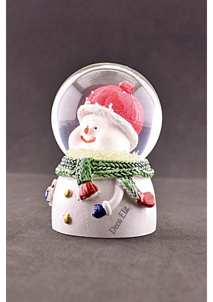 Yılbaşı Tombik Kardan Adam Temalı Mini Boy Işıklı Kar Küresi 6,5 cm A fiyatları