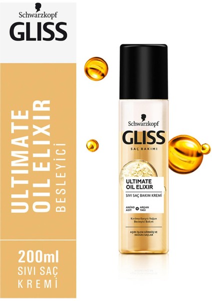 Gliss Ultimate Oil Elixir Sıvı Saç Kremi 200 ml Saç Kremi