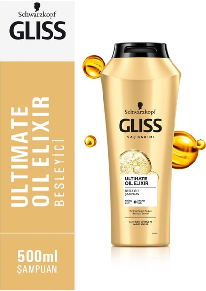 Gliss Ultimate Oil Elixir Şampuan 500 ml Şampuan