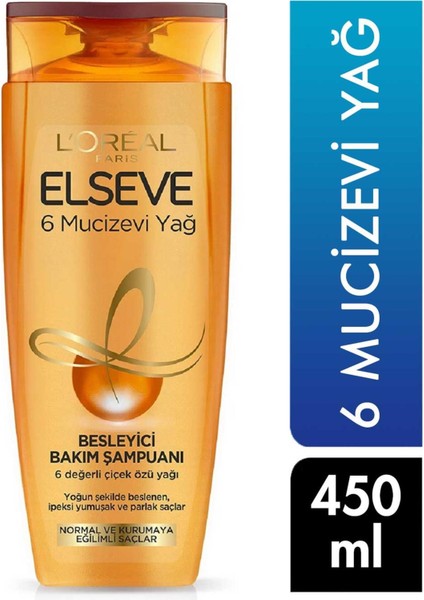 Şampuan 450 ml Besleyici 6 Mucizevi Yağ 3600523949335 Şampuan