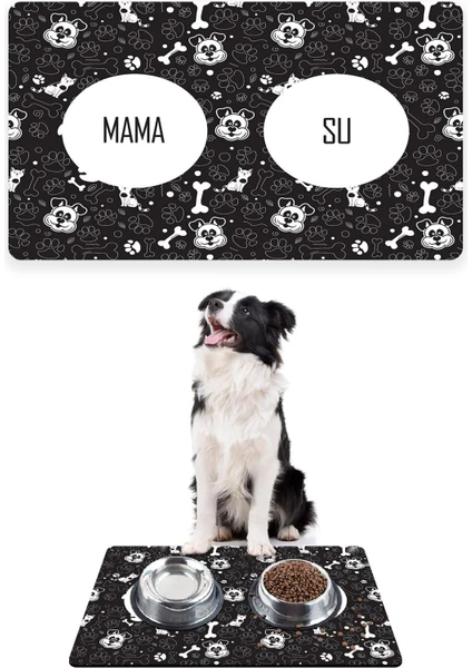 Köpek Mama Altlığı Mama Paspası Köpek Mama Eğitim Paspası 50 x 35cm