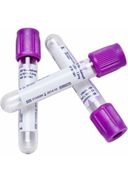 Vakumlu Hemogram Kan Alma Tüpü - Vacusera Vakumlu Edtalı Hemogram Kan Alma Tüpü 2 ml