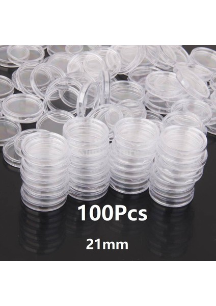100'LÜ Para Kılıfları Konteyner Kutuları 21MM (Yurt Dışından) fiyatları