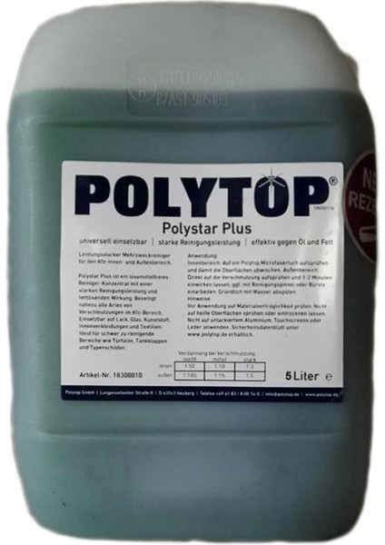 Polystar Plus Genel Amaçlı Temizleyici 5 Litre