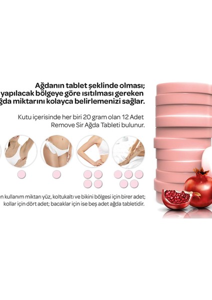 Sir Ağda Tableti Nar Pudra 12'li 240 G Kategori: Ağda