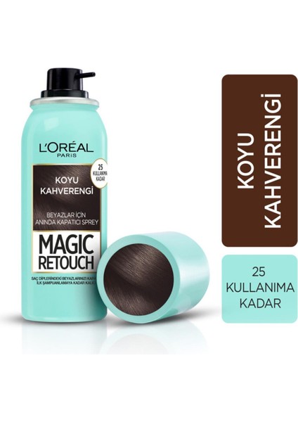 Loreal Paris L'oreal Magic Retouch Beyaz Kapatıcı Sprey Koyu Kahve 75 ml Kategori: Saç Spre