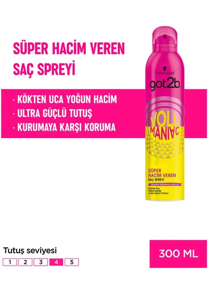 Sprey Volumaniac 300 ml Saç Spreyi