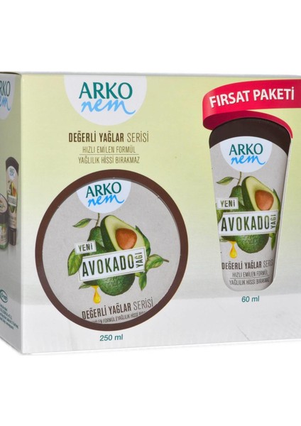 Nem Krem 250 ml + 60 ml Fırsat Paketi Avokado Yağlı 8690506498511 Yüz Kremi