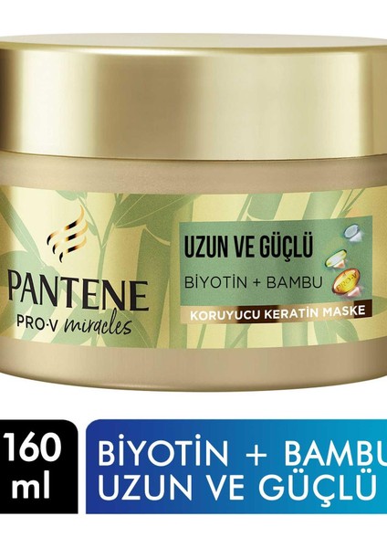Koruyucu Keratin Maske 160 ml Biyotin+Bambu Uzun ve Güçlü 8001841660448 Saç Kremi